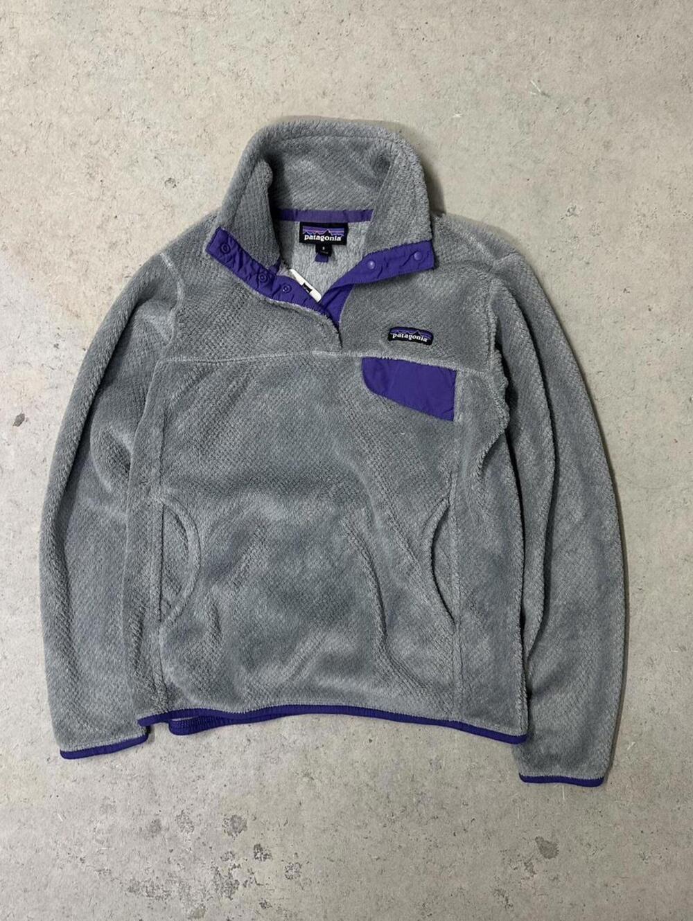 Patagonia Grey snap-T fleece jacket